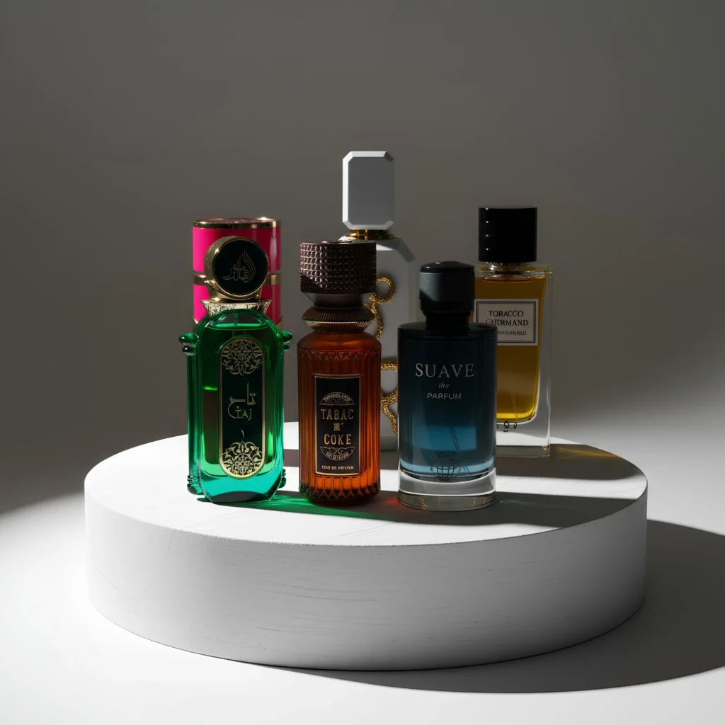 Dinari Perfume Shop page collage